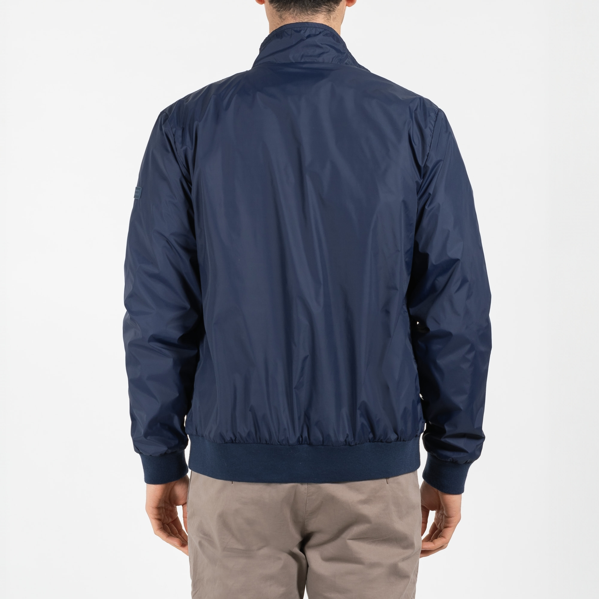 Giubbino nylon polo con patch gommato