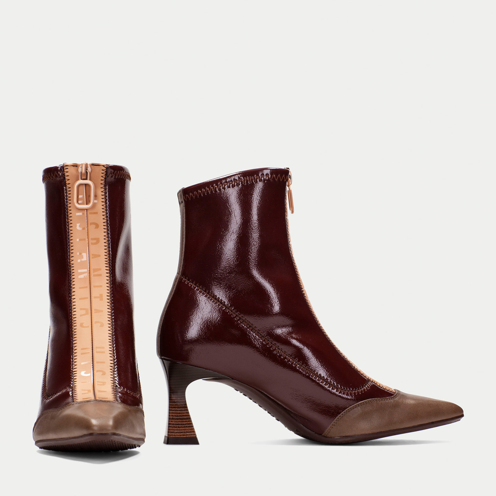 Botin Dalia Taupe marron 6,5 cm