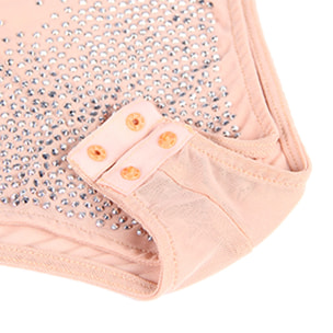 Teddy transparente de mujer efecto diamante