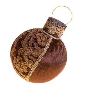 Sfera con decoro - Pezzi 1 - MARRONE - Bianchi Dino SpA