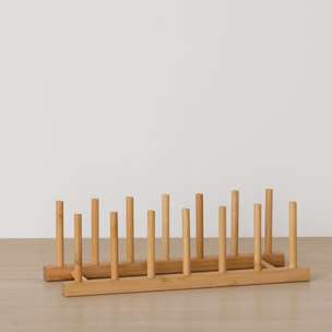 Rack 6 assiettes en bambou
