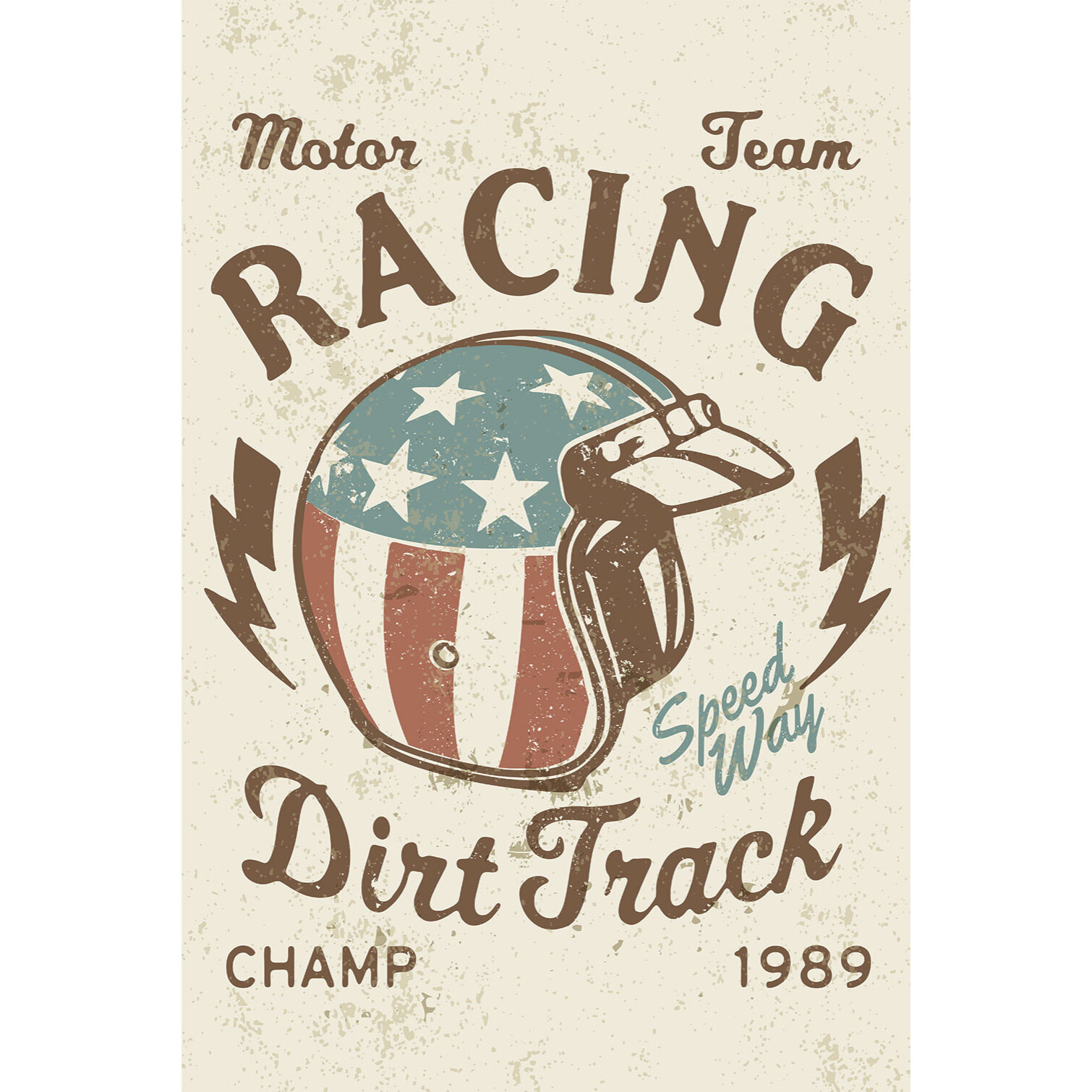 Tableau moto motor racing  Toile imprimée