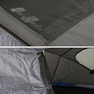 Tente de camping pour trampoline Ø305cm (filet intérieur et extérieur) polyester. traité anti UV. 2 portes. 4 fenêtres & sac de transport