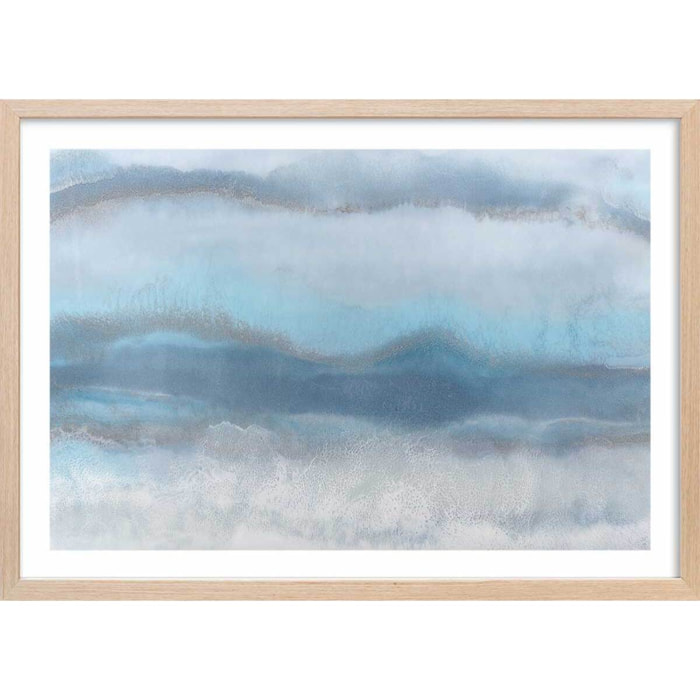 Poster cold moutain Affiche + cadre en bois - Chêne