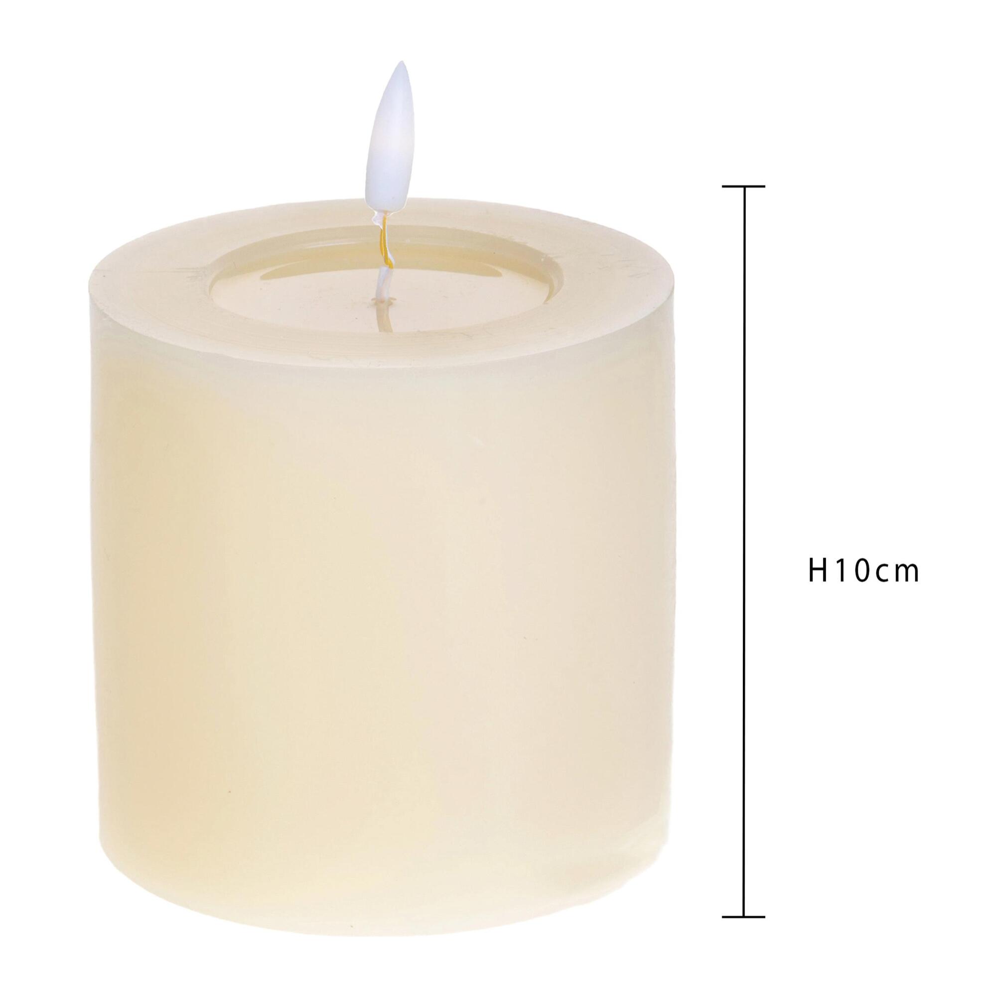 Candela cera - Pezzi 4 - 10xH10x10cm - Bianchi Dino SpA