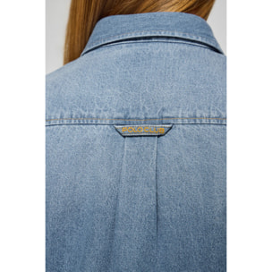 Camisa denim con dos bolsillos y detalle Polo Club