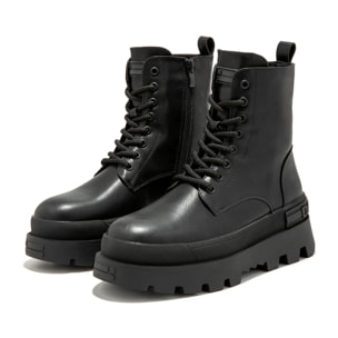 Botas Militares Corte Bajo All Track Full Negro D.Franklin