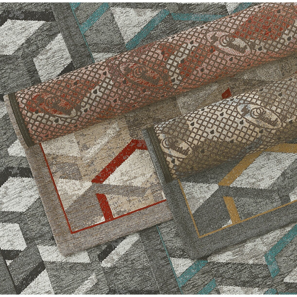 Tappeto Per Cucina Grigio-Ottanio