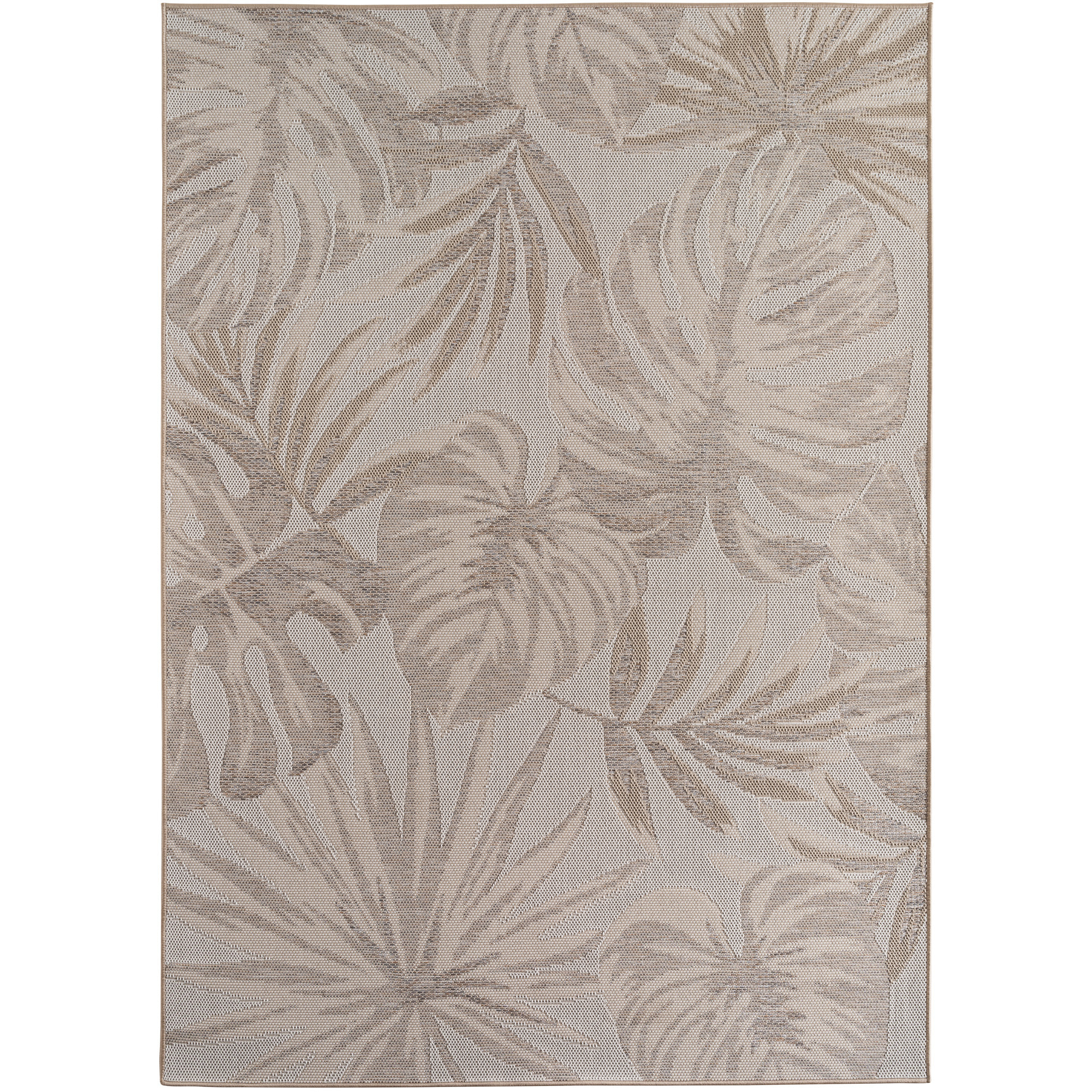 TENERIFE - Tapis intérieur/extérieur beige, design tropical