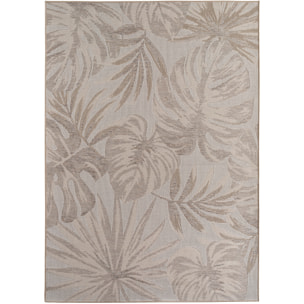 TENERIFE - Tapis intérieur/extérieur beige, design tropical