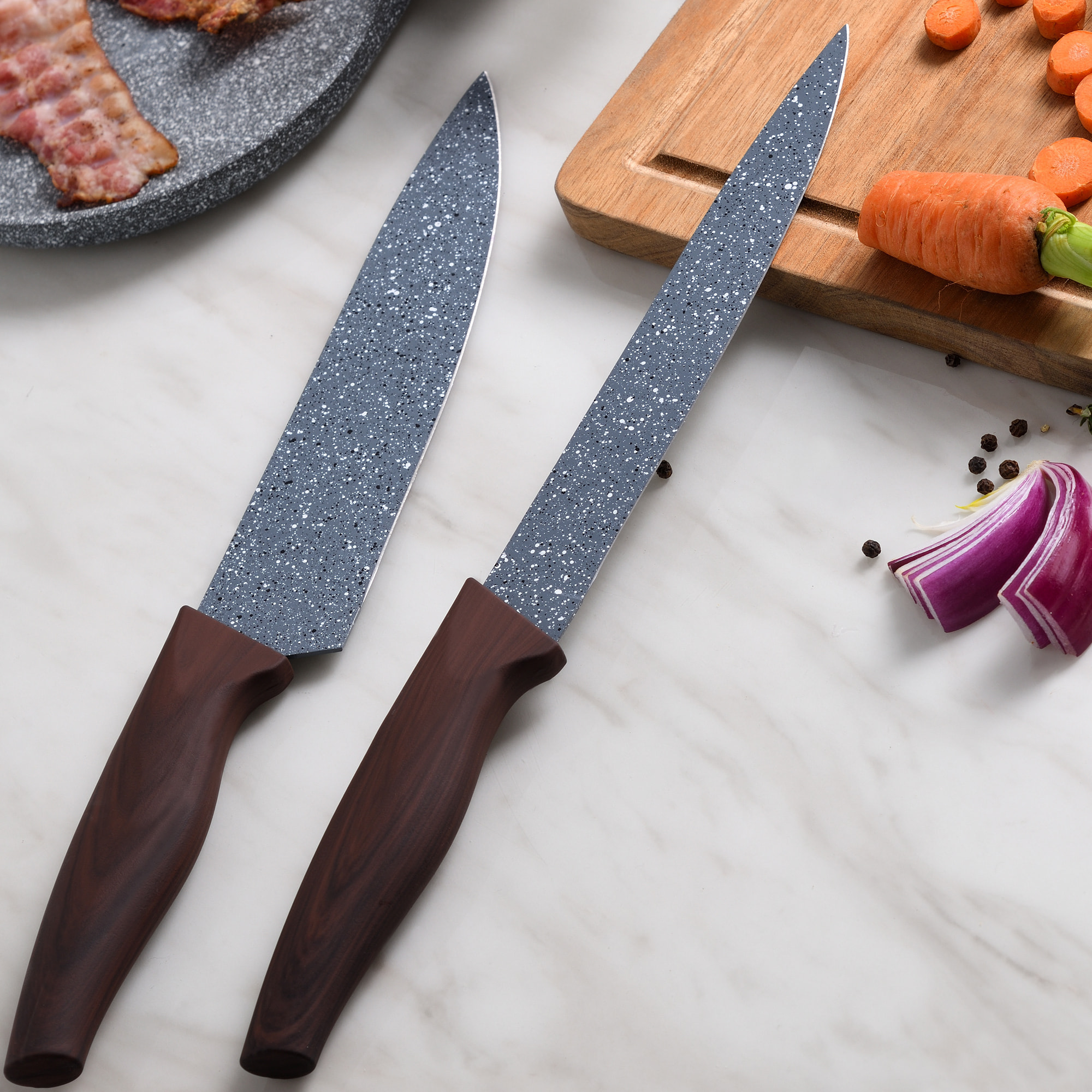 Set 4pc cuchillos acero inoxidable, colección Daimiel
