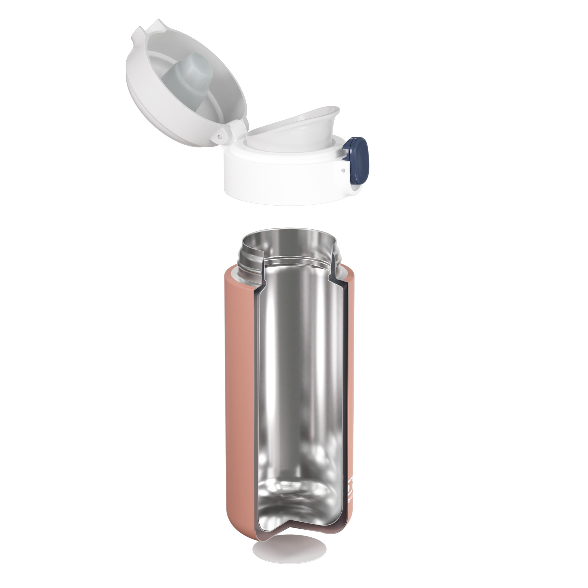 Gourde isotherme à bec verseur Pop 360ml Rose Moka