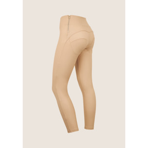 Pantaloni WR.UP 7/8 similpelle vita alta con bottoni deco
