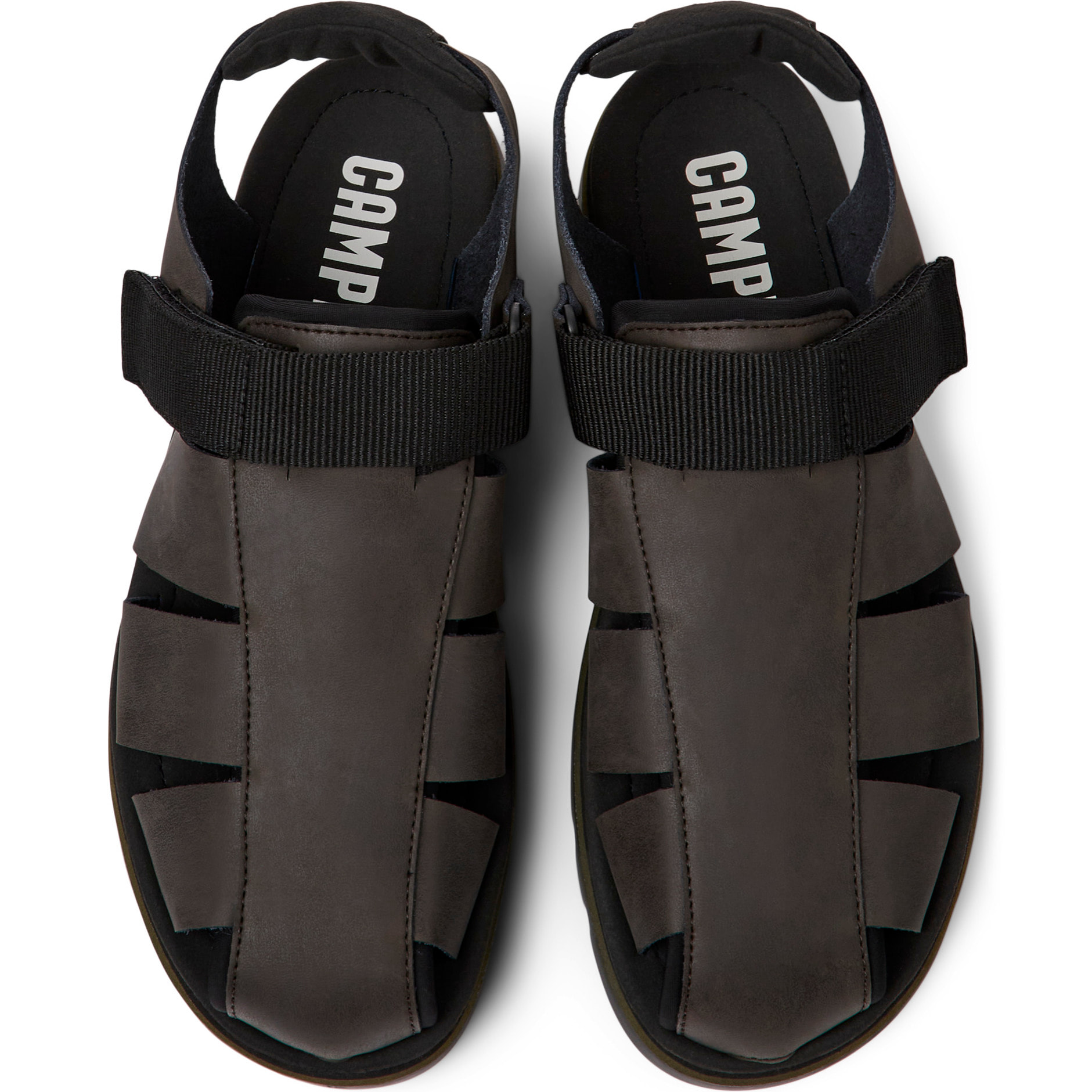 Sandalias - CAMPER Oruga - Marron - Cuero liso