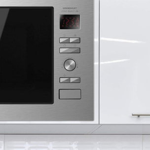 Microonde da incasso con piatto GrandHeat 2590 Built-In Steel Black Cecotec