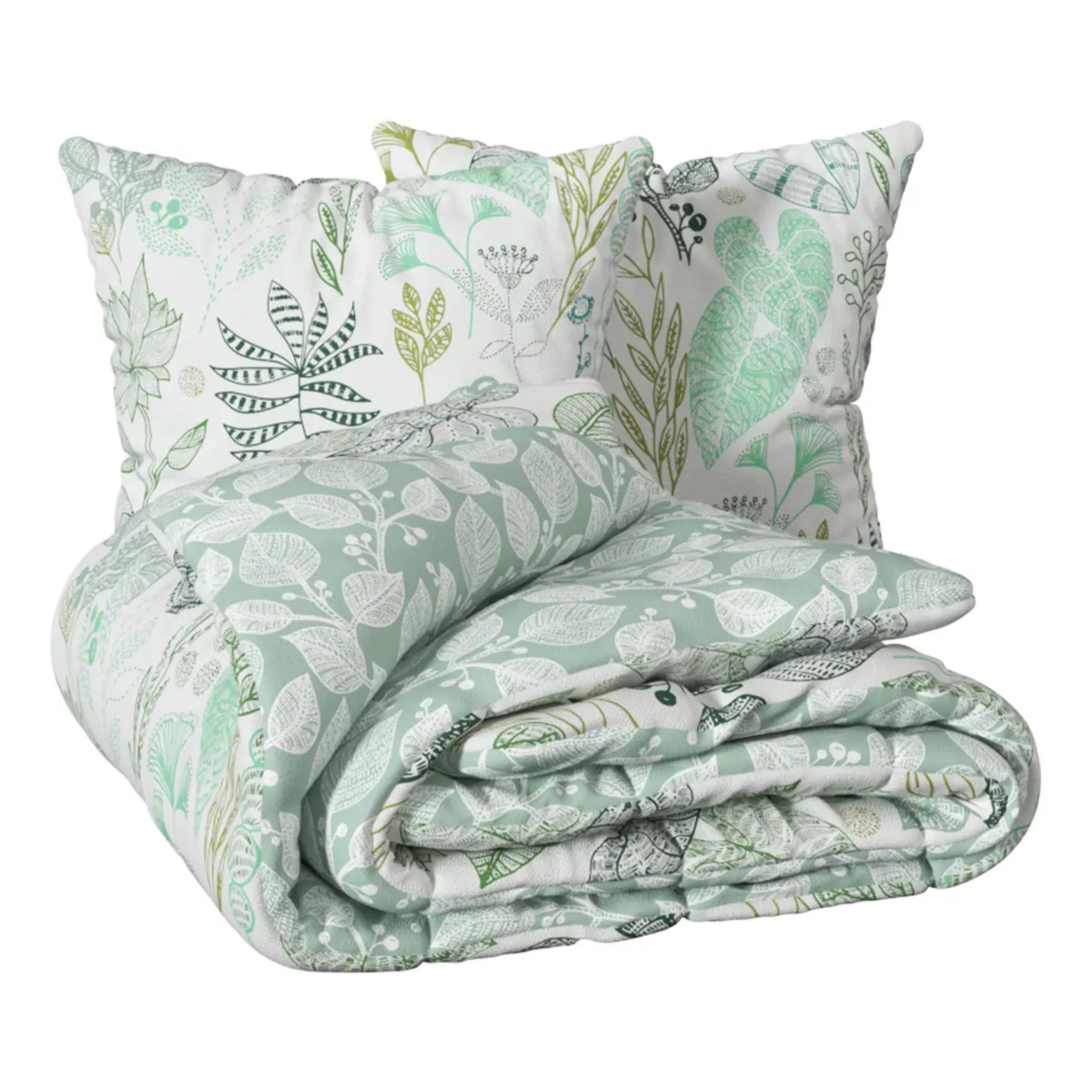 Parure de lit Alioe 220x240cm vert