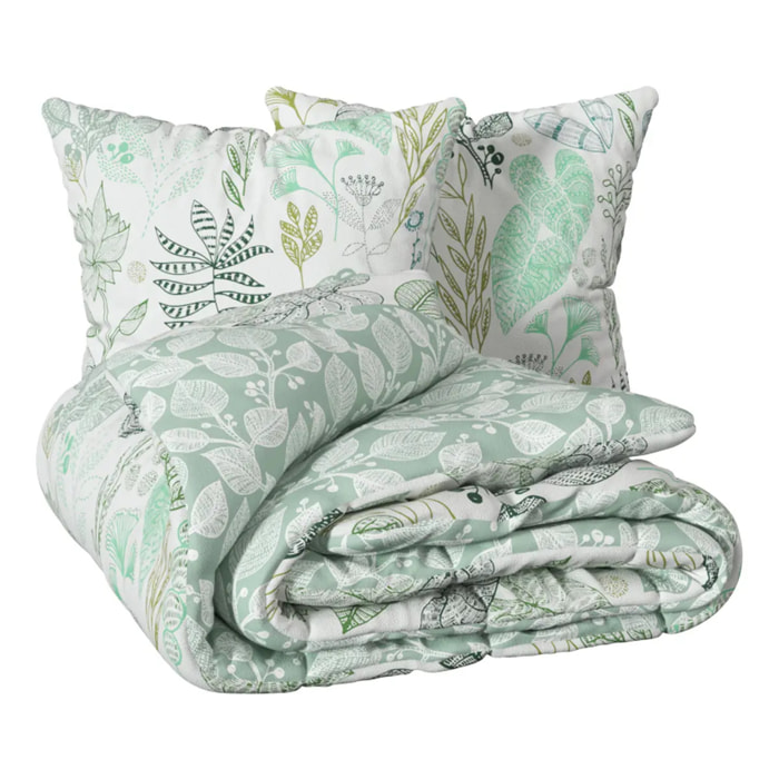 Parure de lit Alioe 220x240cm vert