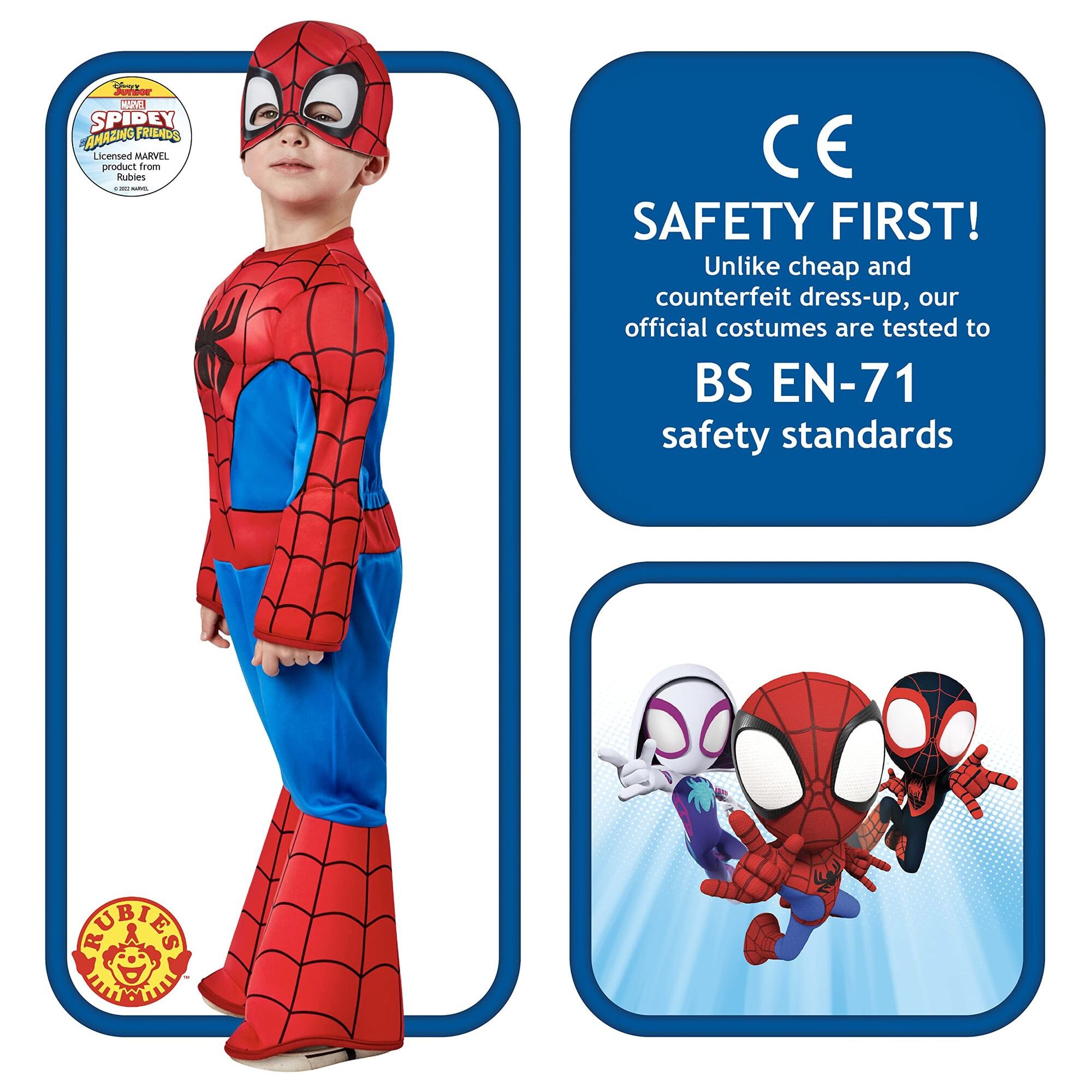 DISFRAZ SPIDEY MARVEL 2-3 AÑOS