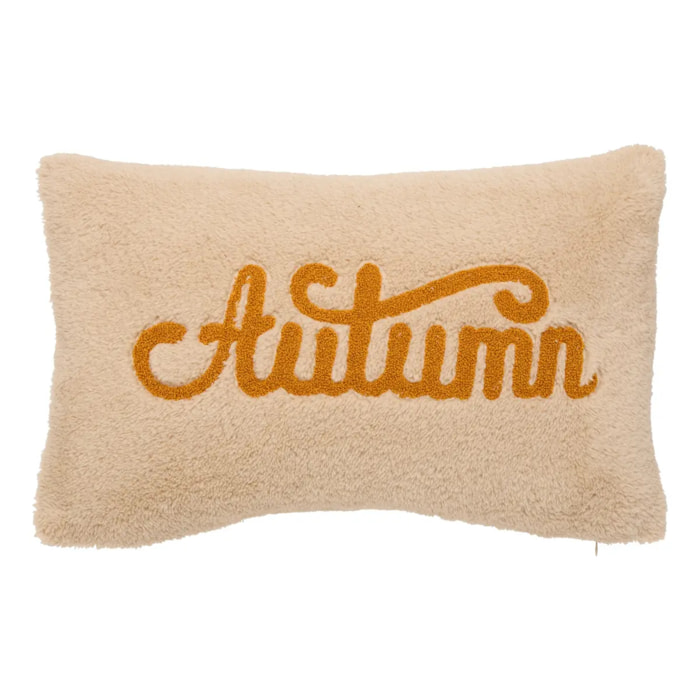 Coussin Automne rectangulaire 30x50cm blanc