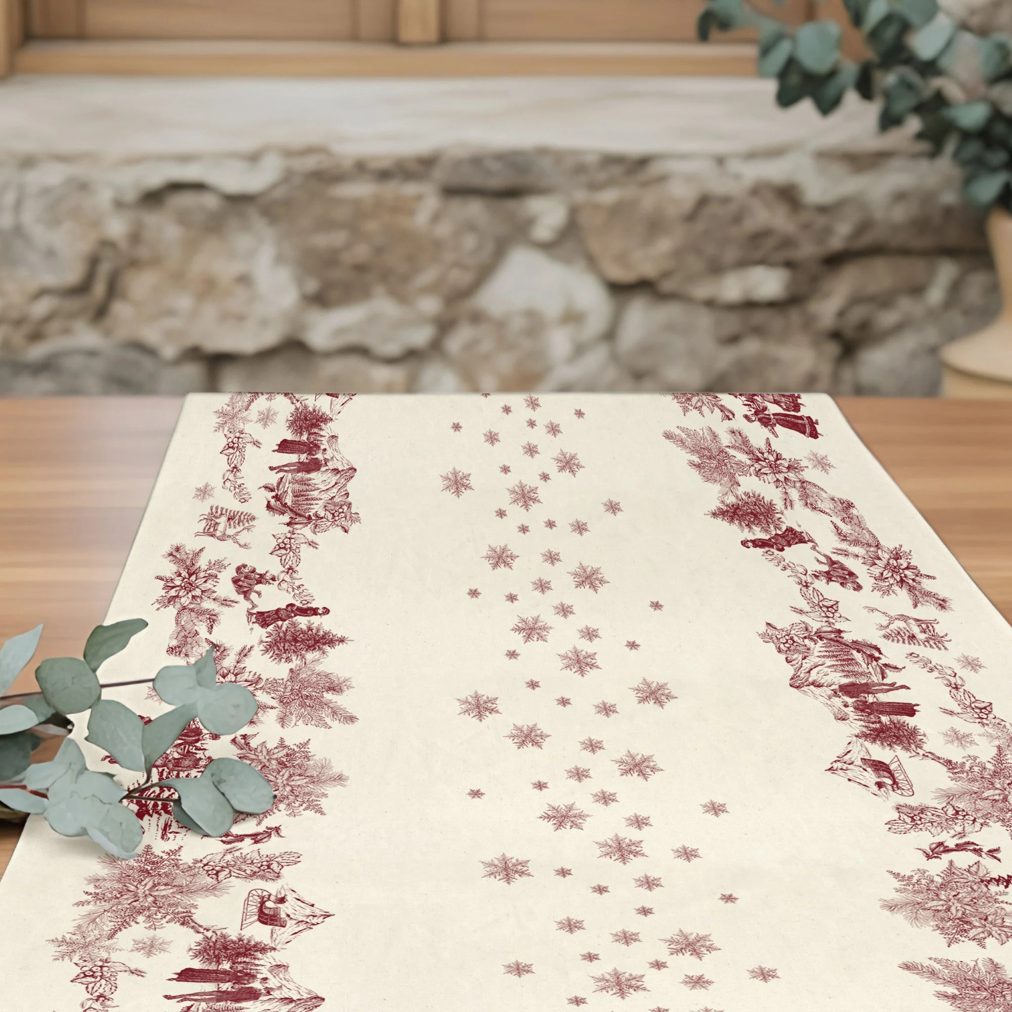 Chemin de table Christmas New Toile