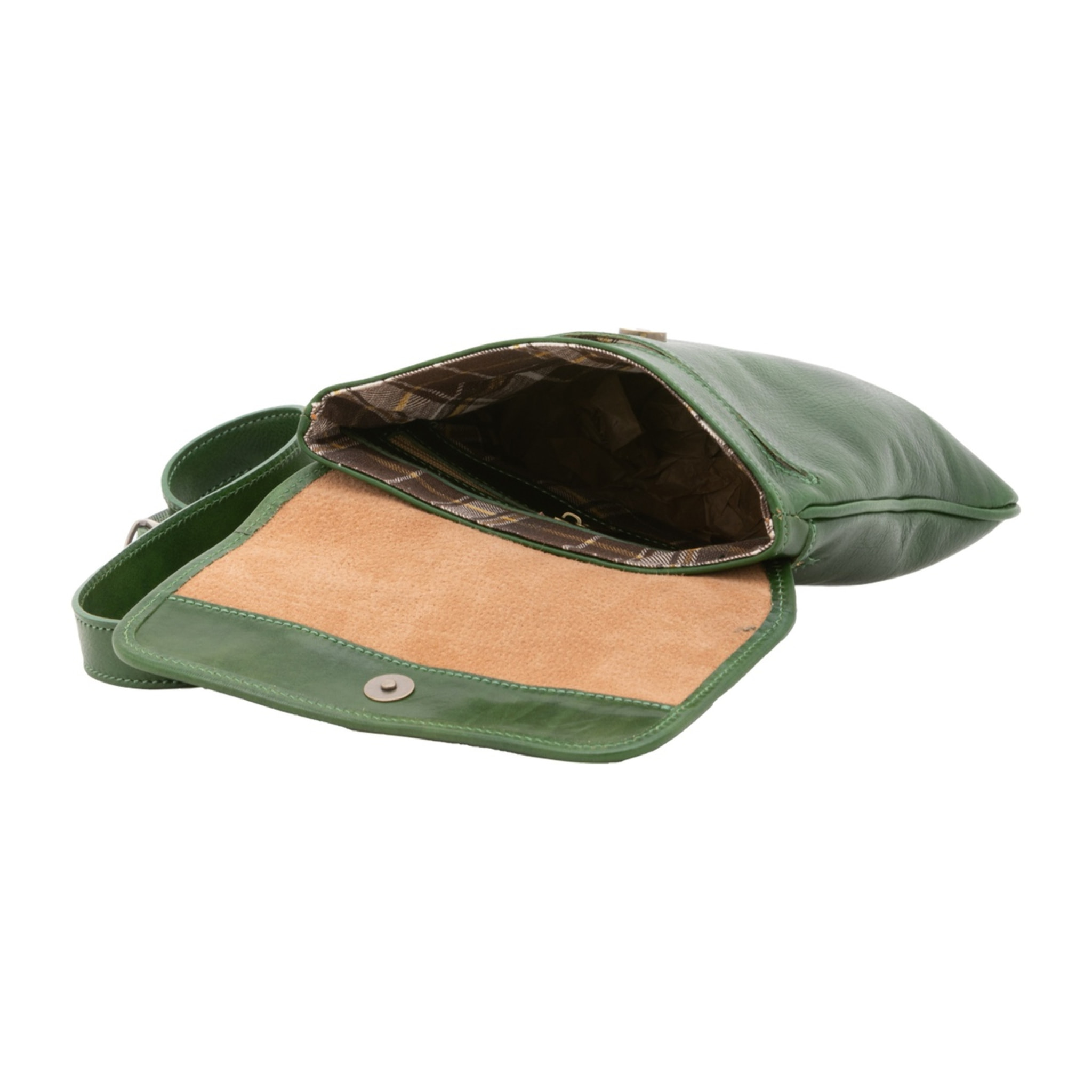 Borsa a tracolla da uomo in vera pelle - Modello False - Made in Italy - 25.0 x 23.0 x 4.0 cm