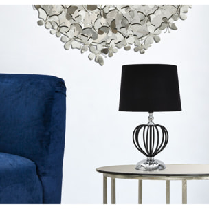 LAMPADA DA TAVOLO DARKY SILVER CM Ø28X44,5