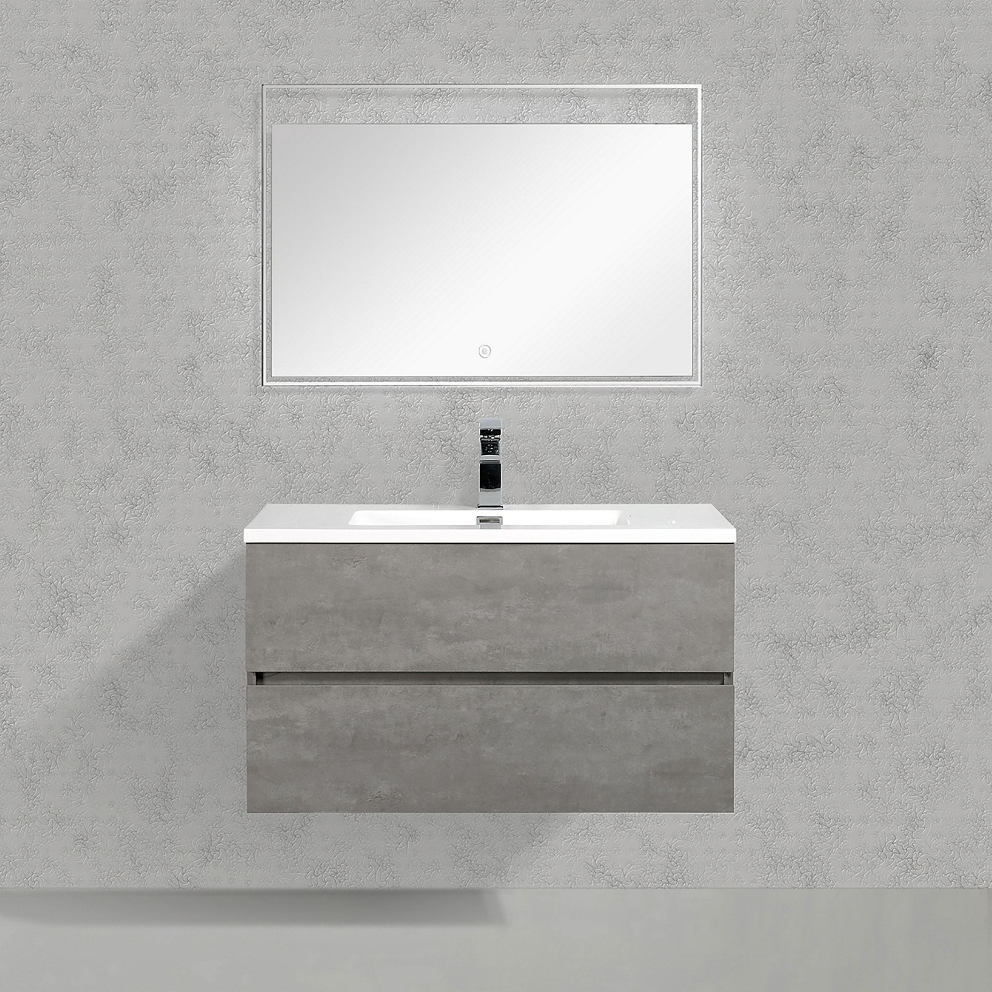 Oresteluchetta Mobile bagno ANNAT WHITE CEMENT 90 Bianco