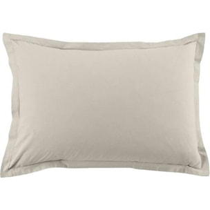 Lot De 2 Taies D'oreiller 100% Coton 57fils Ivoire