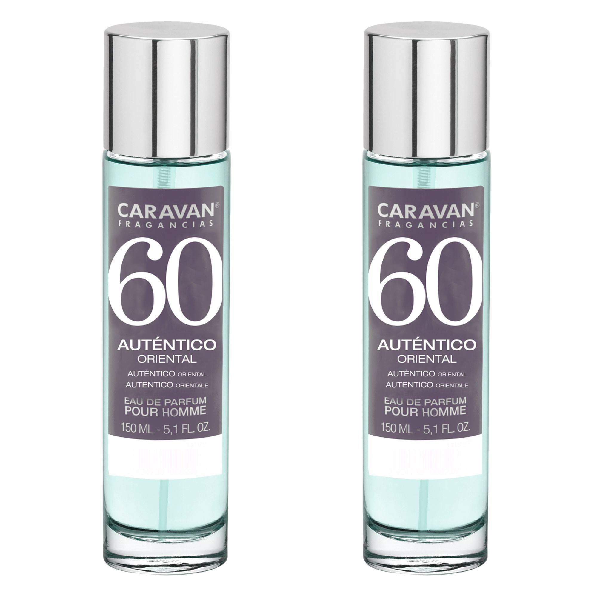 Caravan fragancias - caja de regalo con 2 perfumes nº60 de 150 ml, para hombre