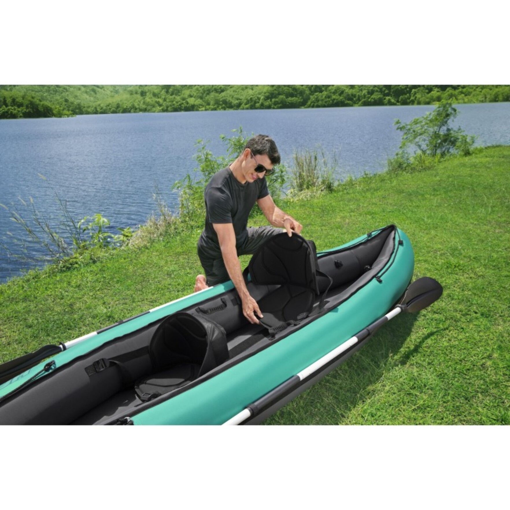 Bestway Kayak gonflable Hydro-Force Ventura Elite X2 330 x 86 cm 2 adultes