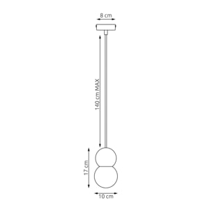 Lampada a sospensione LOOP in acciaio bianco opaco e legno