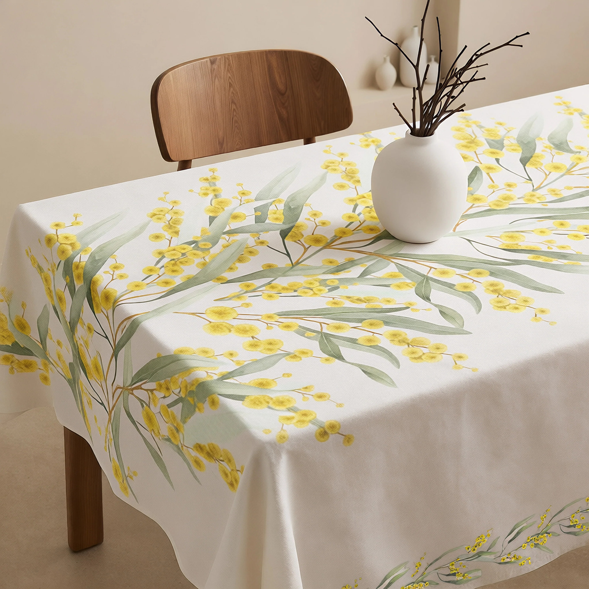 Nappe anti-taches 100% coton Mima