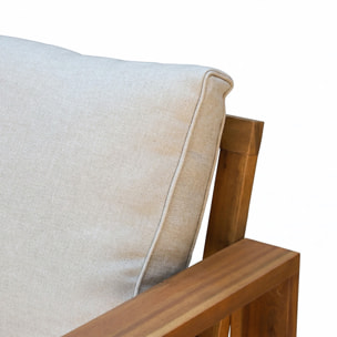 Salon de jardin 5 places en bois d’acacia BIHN