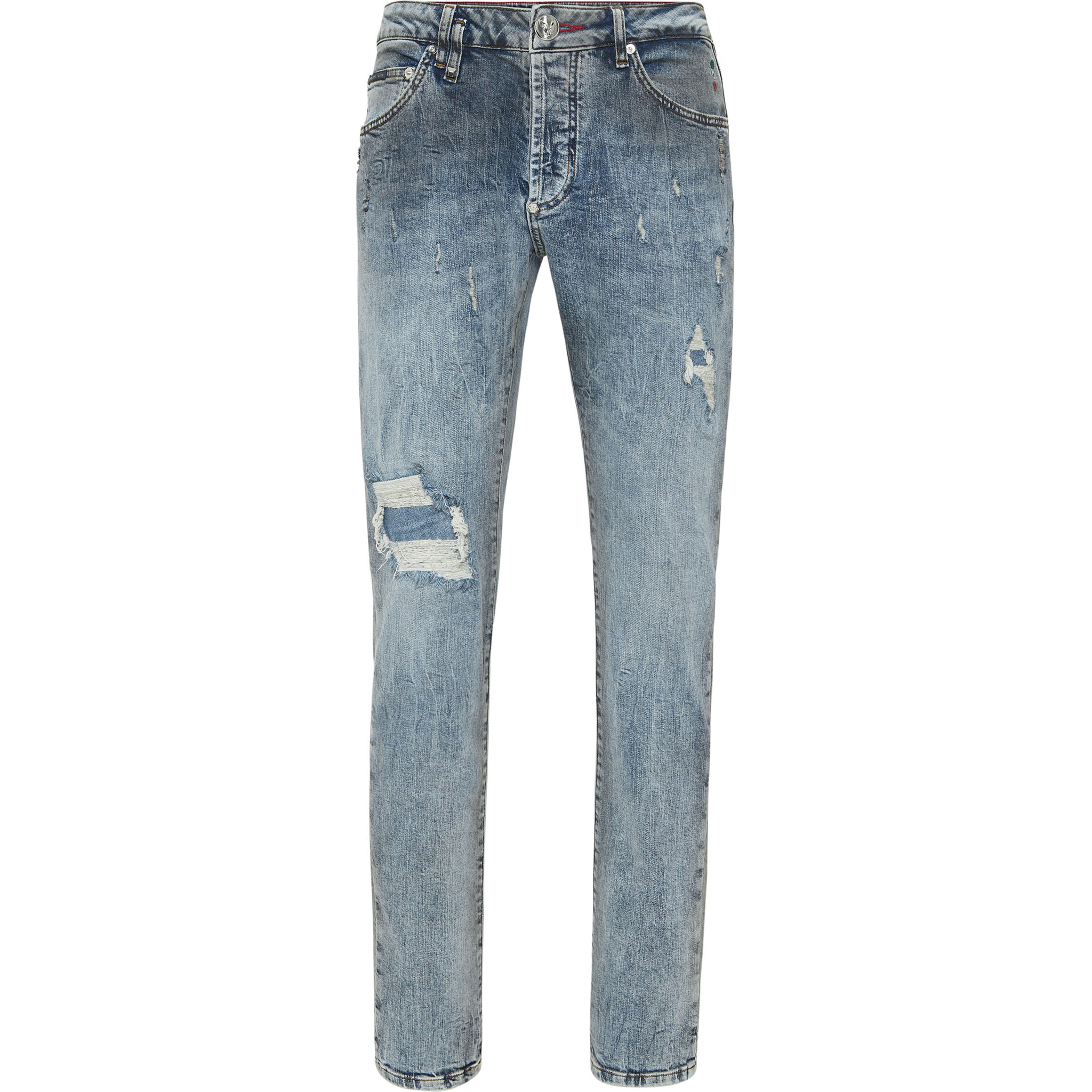 PHILIPP PLEIN Vaqueros de corte recto RACING