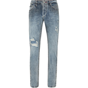 PHILIPP PLEIN Vaqueros de corte recto RACING