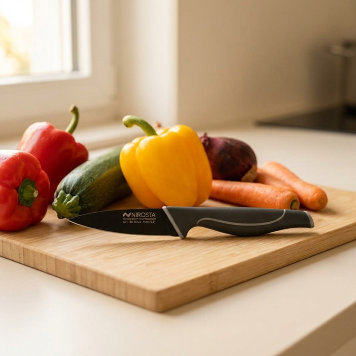 Couteau à légumes 20 cm Nirosta Black Edition
