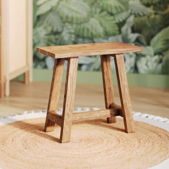 Tabouret en bois de teck recyclé - Dao