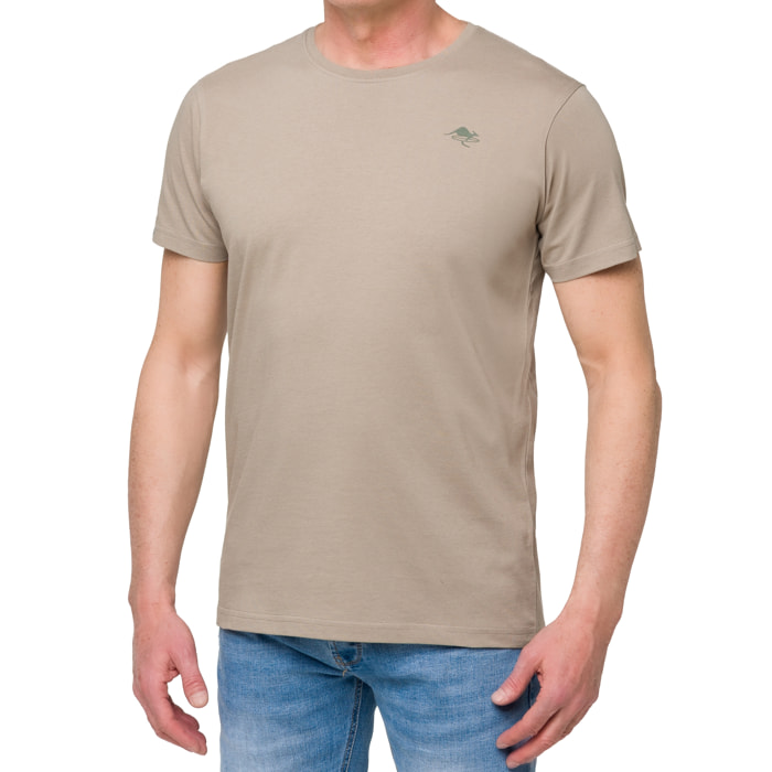 T-shirt in cotone 150 gr Hot Buttered Lizard Cachi