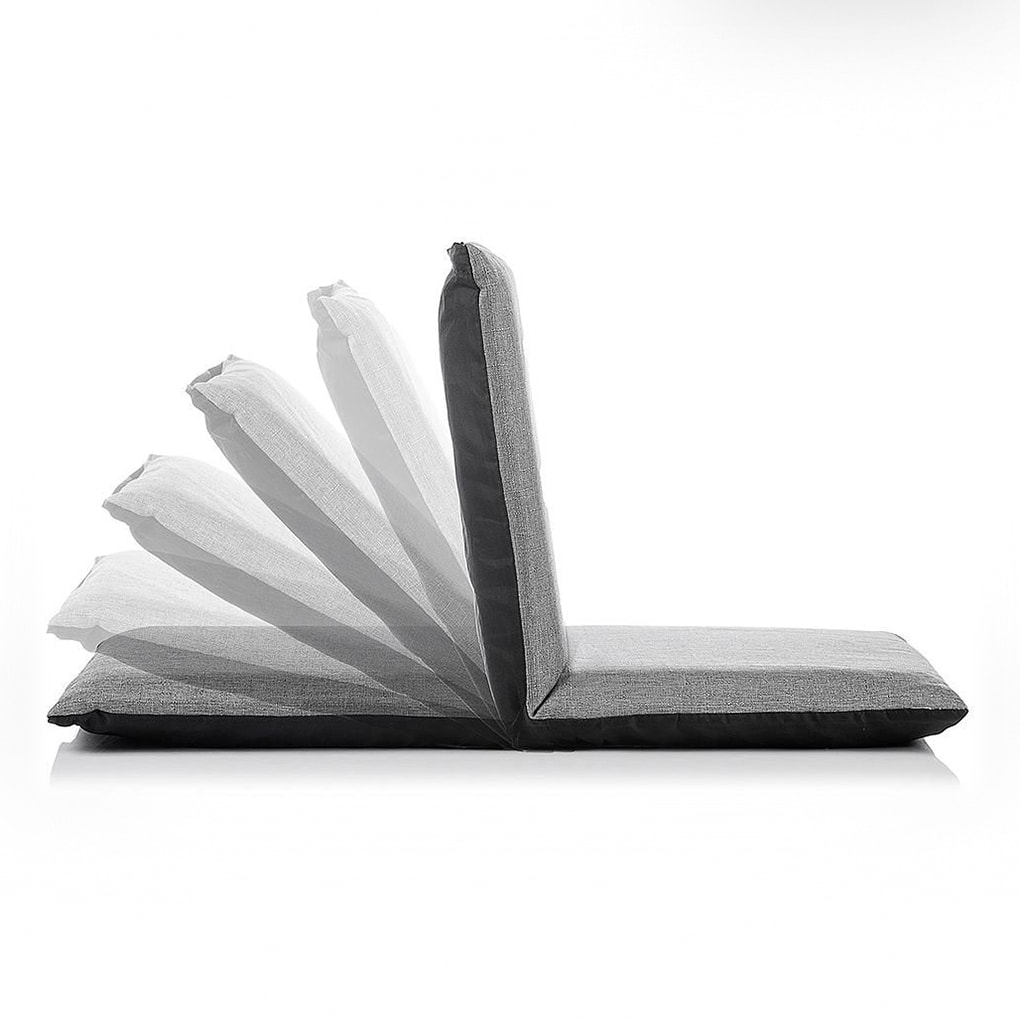Sedia da pavimento reclinabile Sitinel - grigio - 40x6x82 cm