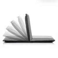 Sedia da pavimento reclinabile Sitinel - grigio - 40x6x82 cm