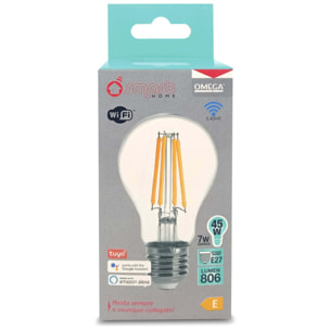 OMEGA Lampadina LED Filamento Smart 7W E27