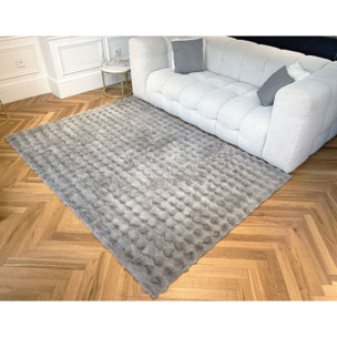 BUBBLE - Tapis doux anthracite