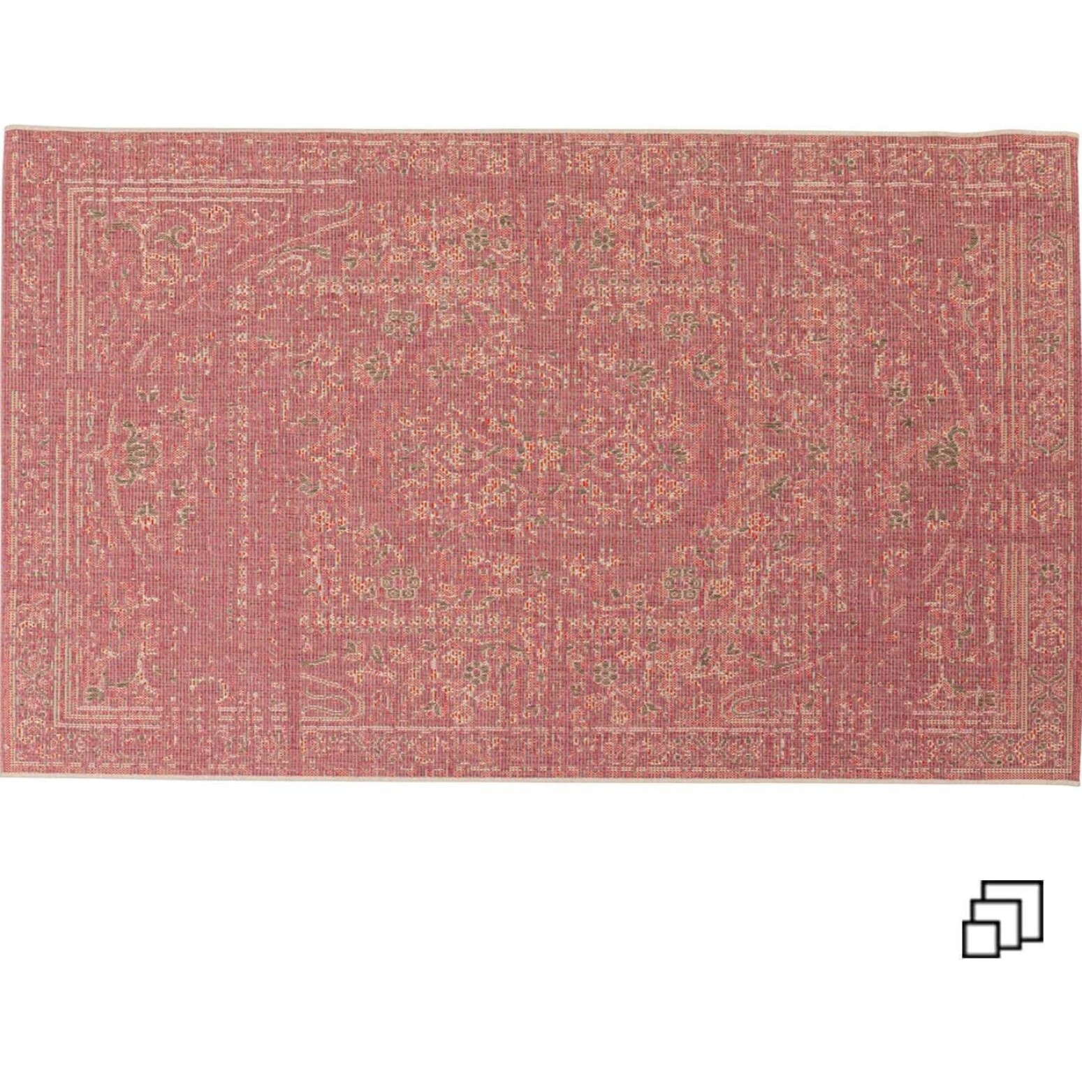 Tapis Adorno rouge Kare Design