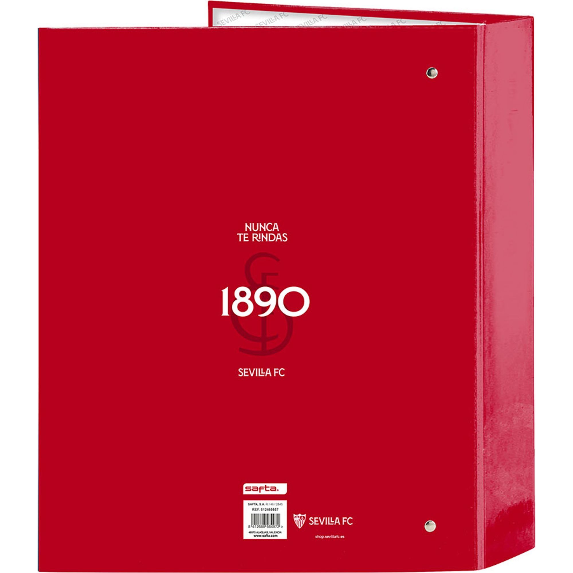 Carpeta f. 4 anillas 35mm lomo ancho sevilla fc