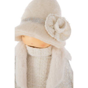 J-Line figurine Fille + Sac - polyrésine - blanc - large