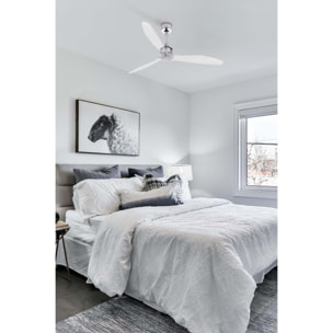 JUST FAN M Ventilatore a soffitto cromo