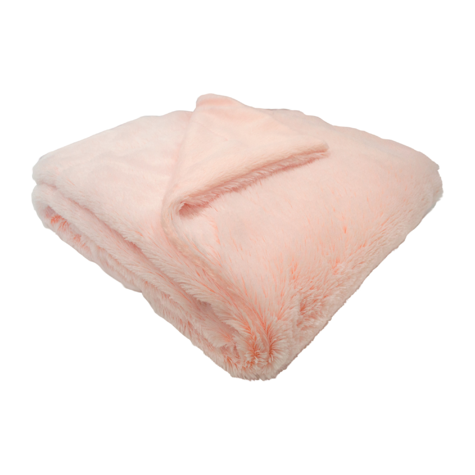 Couverture snow doublée Microdoux - Rose Clair