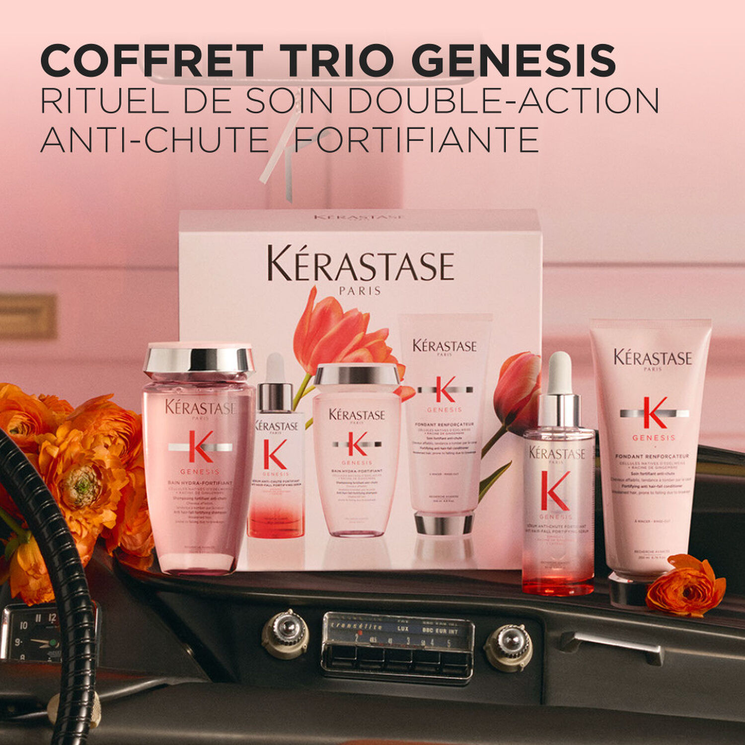 Genesis - Coffret Bain Hydra-Fortifiant 250ml + Sérum Anti-Chute Fortifiant 90ml + Fondant Renforçateur 200ml