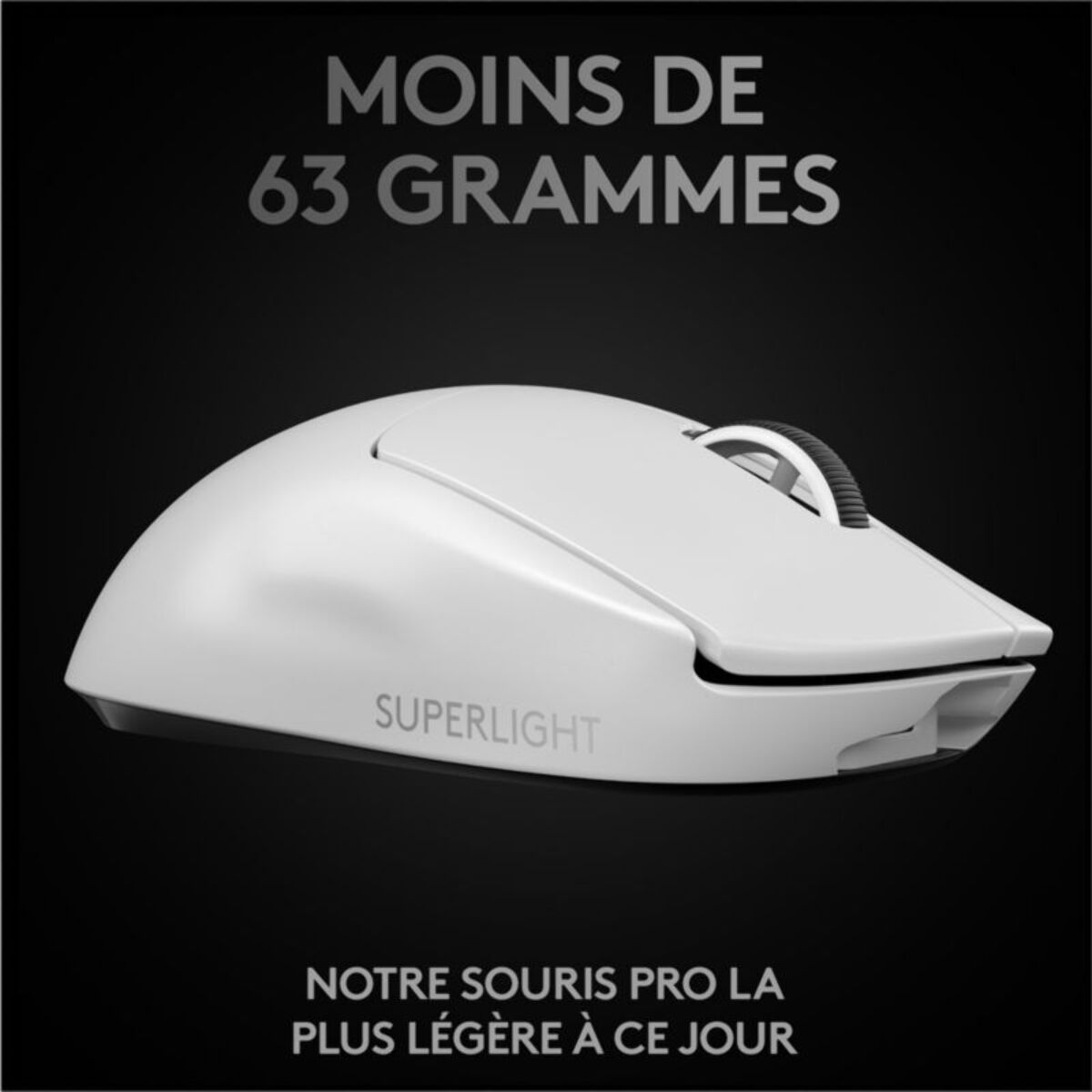 Souris Gamer Sans Fil LOGITECH G PRO X SUPERLIGHT- Blanc