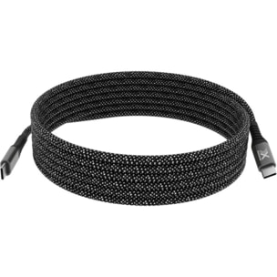 Câble de charge XMOOVE 100W PowerDelivery matériaux recyclés